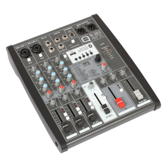 q audio Q-MIX 4FX 4 Channel Mixer with FX and USB