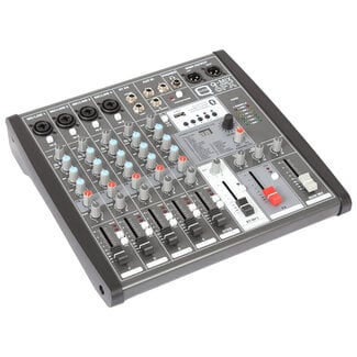 q audio Q-MIX 6FX 6 Channel Mixer with FX and USB