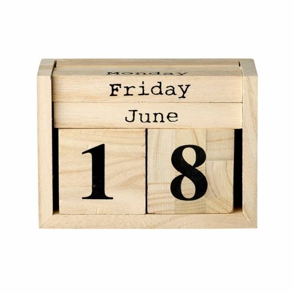 Kalender - Holz - My Dutch Living Room