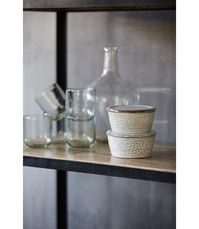 Aufbewahrung mit Deckel Rustic Grau/Blau - My Dutch Living Room