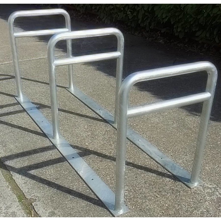 Range à vélos avec 3 arceaux 2000 x 600 x 800 mm + tube tranversal-4