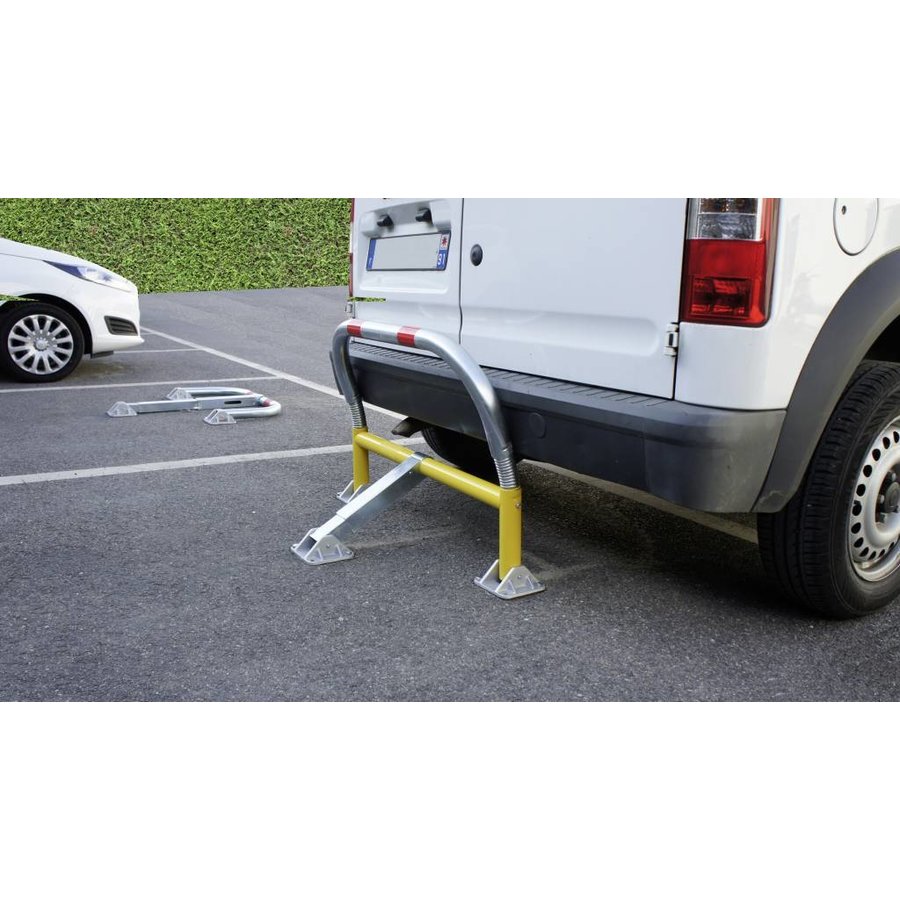 Parkeerbeugel met veren en cilinderslot 970 x 405 x 650 -Ø 60 mm-3