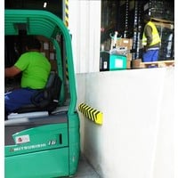 thumb-Stootband voor parkings en garages - 1000 x 150 x 80 mm - geel/zwart-3