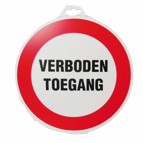 Pictogram 'Verboden Toegang' Ø 300 mm 