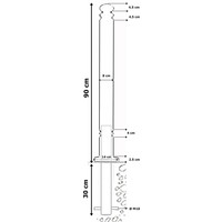 thumb-Potelet de trottoir 'Antique' Vert 900 x 80 mm-4