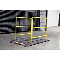 thumb-Loopbrug Economy met handrail geel-1