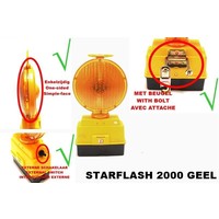 thumb-Lampe de chantier STARFLASH 2000 - simple face -  jaune-7