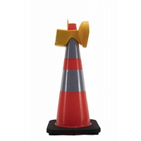 thumb-Lampe de chantier CONESTAR 1000 pour cônes - Jaune ( batterie excl. )-6