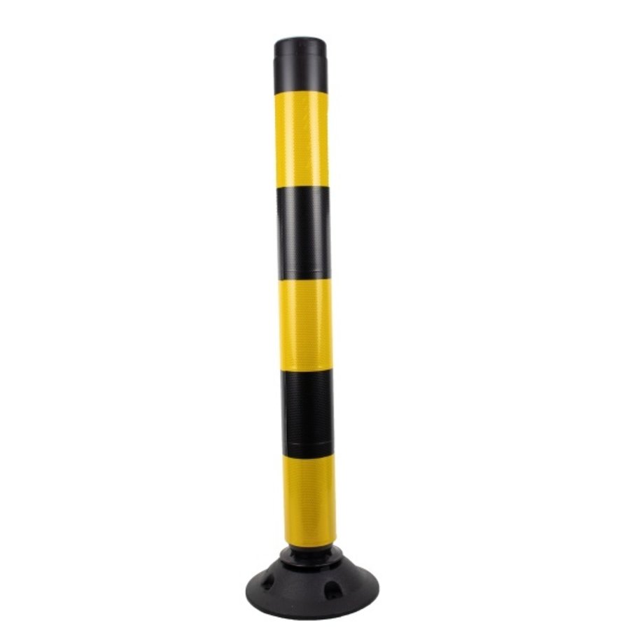 Balise auto relevable Flexpin- Noir/Jaune - 100 cm-1