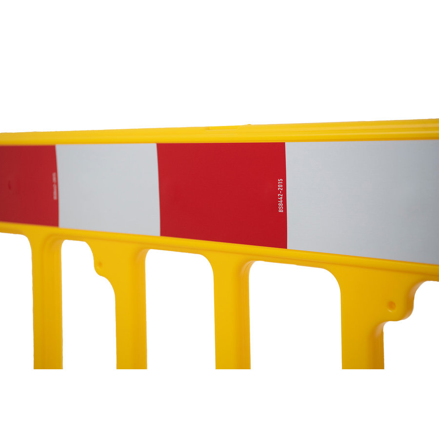 Barrière de chantier Gatebarrier - jaune  - 1000 x 2000 mm-2