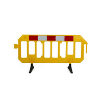 thumb-Barrière de chantier Gatebarrier - jaune  - 1000 x 2000 mm-1