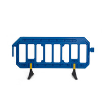 thumb-Barrière de chantier Gatebarrier - bleu- 1000 x 2000 mm-4