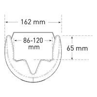 thumb-protecteurs de colonne en Polyethylene 86 - 120 mm avec fermeture velcro-6