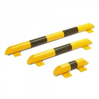 thumb-barre de protection - Ø 76 - 400 x 86 mm - thermolaqué - jaune/noir-6