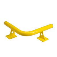 thumb-butoir de protection cylindrique - angle intérieur - 638 x 638 x 200 mm - thermolaqué - jaune-1