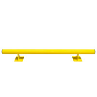 thumb-ronde beschermbalk - Ø 76 - 1500 x 200 x 160 mm - gepoedercoat - geel-1