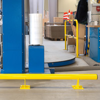 thumb-butoir de protection cylindrique - Ø 76 - 1500 x 200 x 160 mm - thermolaqué - jaune-4