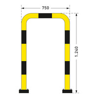 thumb-arceau de protection SWING 1240 x 750 mm - thermolaqué - jaune/noir-3