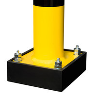 thumb-beschermbeugel SWING 390 x 1000 mm - thermisch verzinkt en gepoedercoat - geel/zwart-5