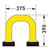 BLACK BULL arceau de protection SWING 390 x 375 mm - galvanisé à chaud et thermolaqué - jaune