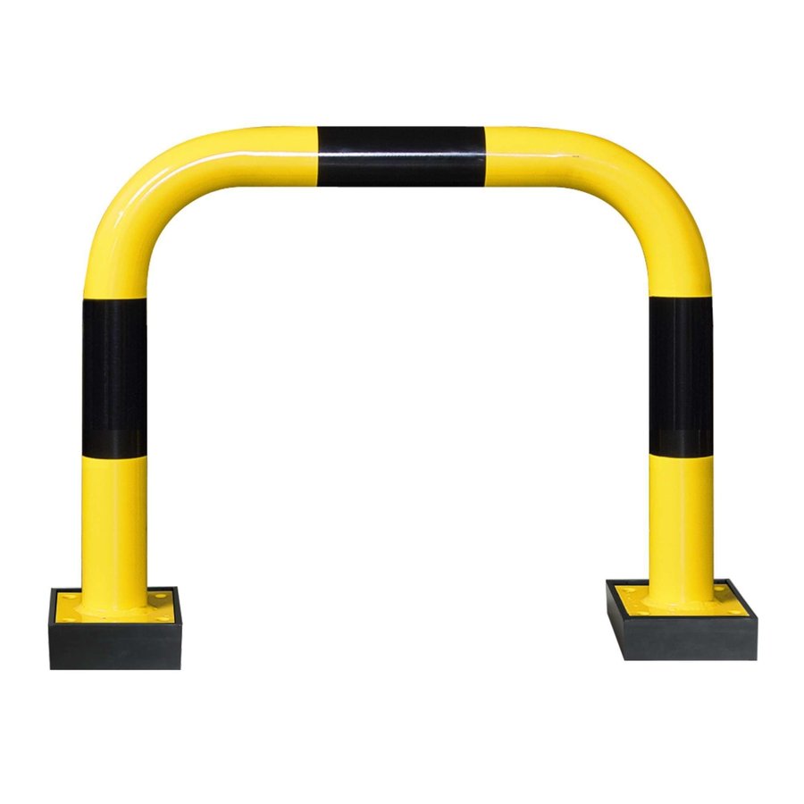 arceau de protection SWING 640 x 750 mm - galvanisé à chaud et thermolaqué - jaune/noir-1