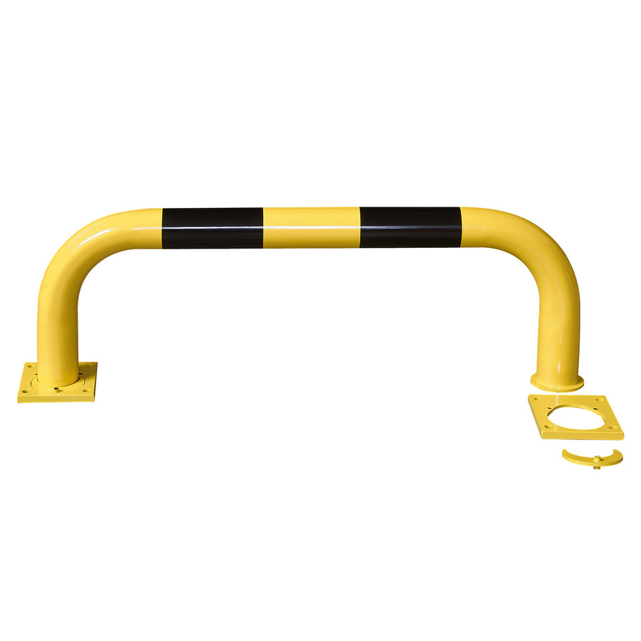 arceau de protection - amovible - 350 x 1000 - thermolaqué - jaune/noir-1
