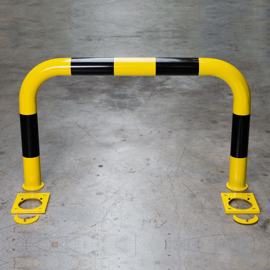 beschermbeugel - wegneembaar - 600 x 1000 - gepoedercoat - geel/zwart-6