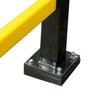 thumb-magazijn railing HYBRID - middenpaal - thermisch verzinkt en gepoedercoat - zwart-3