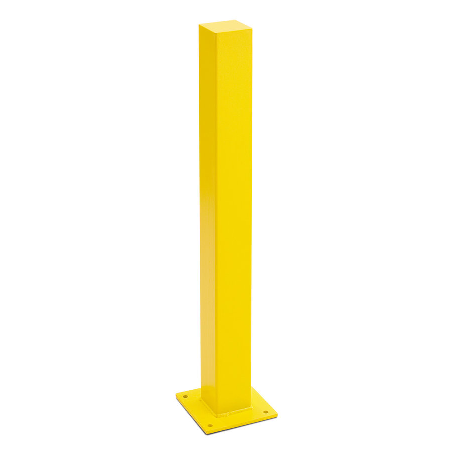 rambarde magasin XL-line - 1000 mm - poteau détaché - thermolaqué - jaune-1