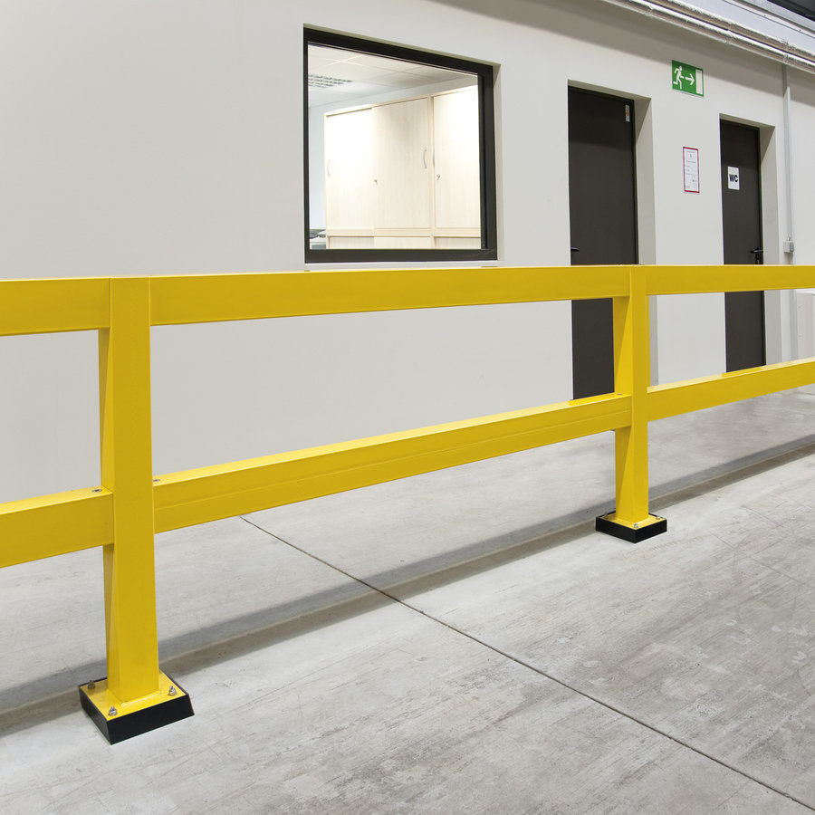 rambarde magasin XL-Line - traverse 1500 mm - thermolaqué - jaune-6