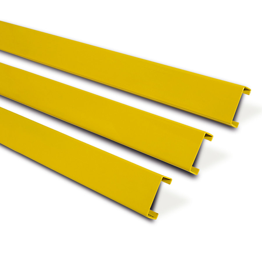 glissière pare-chocs - planche profil C - 1200 mm - thermolaqué - jaune-1