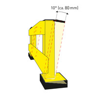 thumb-glissière pare-chocs - poteau - thermolaqué - jaune-8