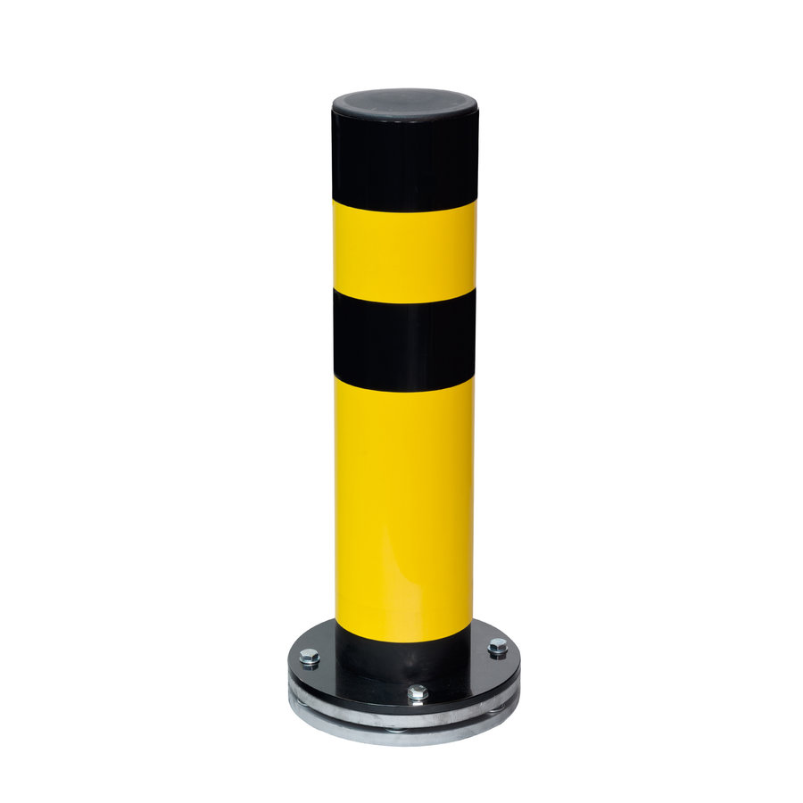 poteau de protection SWING ROTA - Ø159 x 700 mm - thermolaqué  - jaune/noir-1