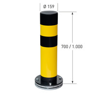 thumb-poteau de protection SWING ROTA - Ø159 x 700 mm - thermolaqué  - jaune/noir-5