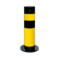 thumb-poteau de protection SWING - Ø159  x 665 mm  - thermolaqué - jaune/noir-1