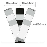 thumb-rampaal SWING - Ø159  x 665 mm  - gepoedercoat - geel/zwart-3