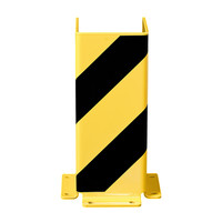 thumb-Protecteur de colonne - profil U 400 x 160 x 160 mm - 5 mm - noir/jaune-3