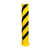 thumb-protecteur de colonne - profil U 1200 x 160 x 160 mm - noir/jaune-1