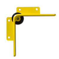 thumb-hoekbeschermer met geleiderol - 400 x 160 mm  - zwart/geel gecoat-4