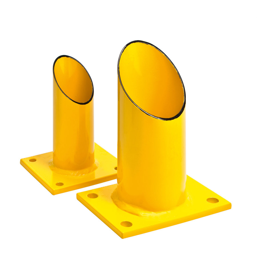 hoekbeschermbeugel XL - 1200 x 900 x 900 - gepoedercoat - geel/zwart-3