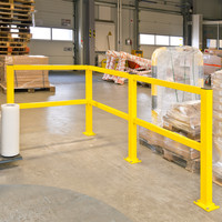 thumb-magazijn railing S-LINE - hoekpaal - gepoedercoat - geel-4