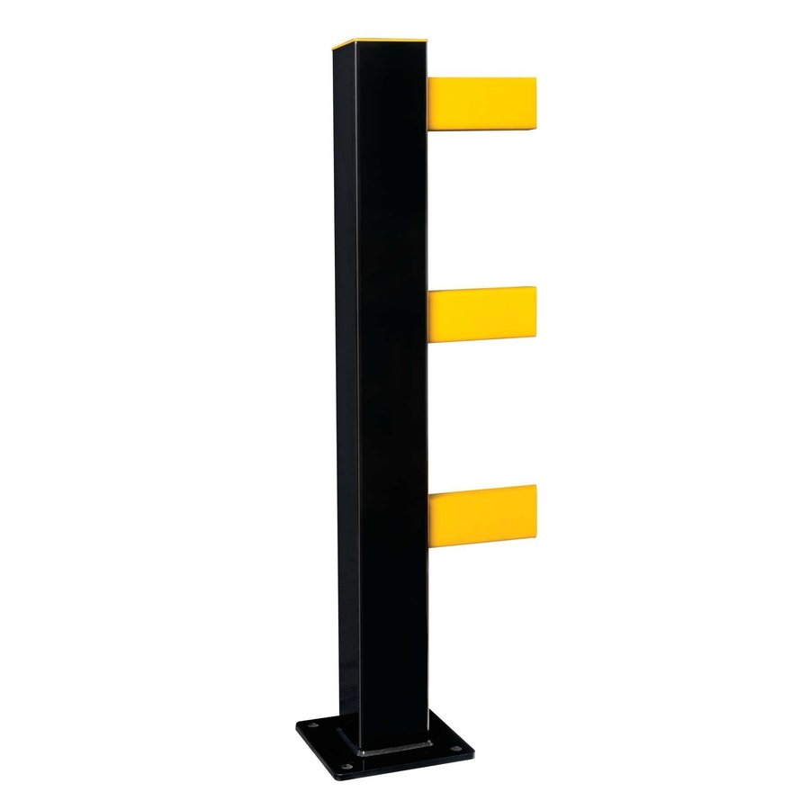 barrière de protection HYBRID - fixe - 1000 x 1100 mm - noir/jaune-3
