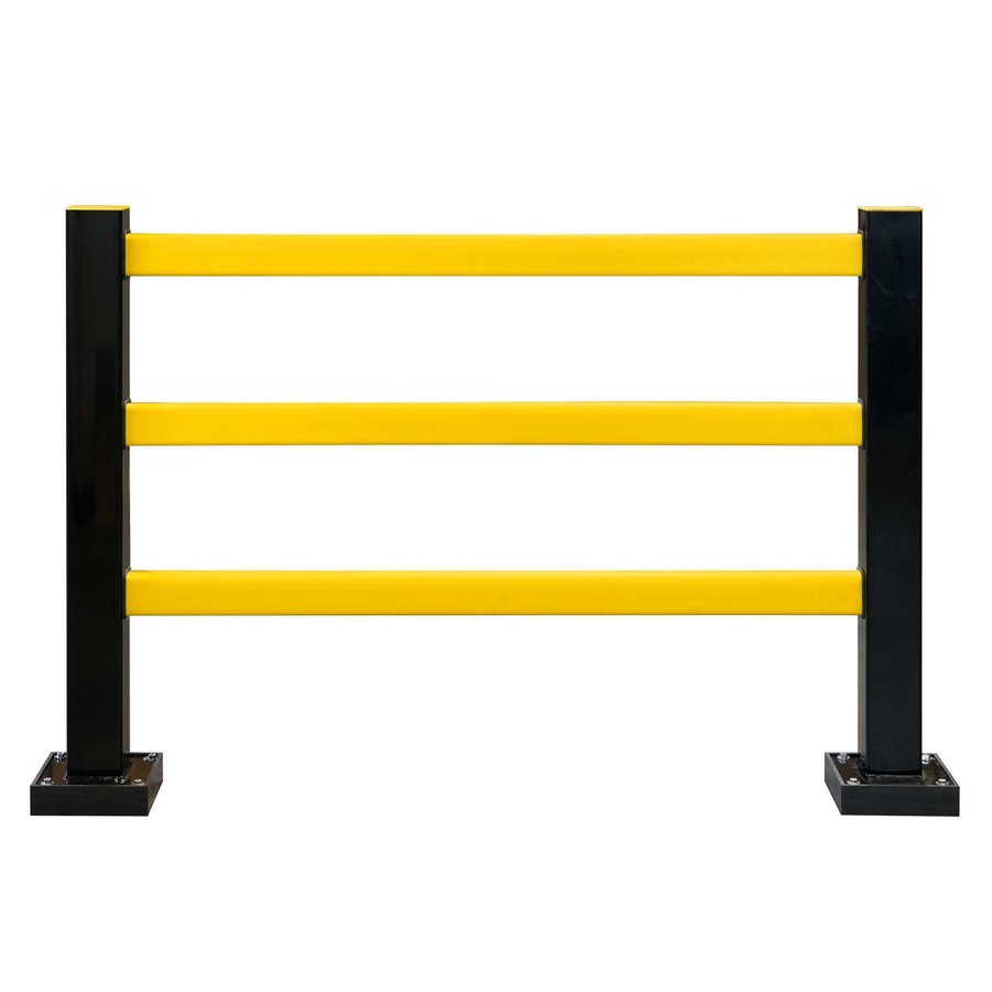 barrière de protection HYBRID - flexible - 1040 x 1100 mm - noir/jaune-1