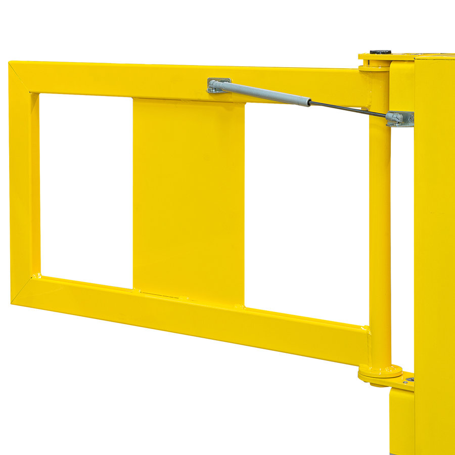 deur met gasdrukveer voor S-Line magazijn railing - gepoedercoat - geel-1