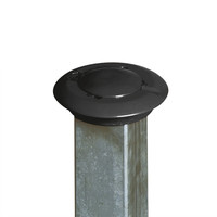 thumb-Poteau de délimitation escamotable PARA-Lift - manuel - galvanisé à chaud et laqué - jaune/noir-3
