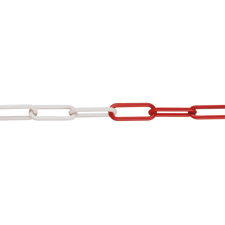 M-DEKO chaîne en nylon - Ø 6 mm - 50 m - rouge/blanc-1