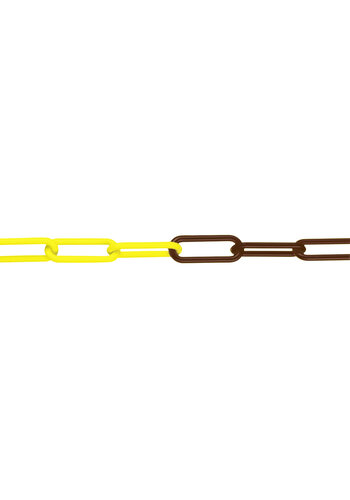 M-DEKO nylon ketting - Ø 6 mm - 50 m - geel/zwart 