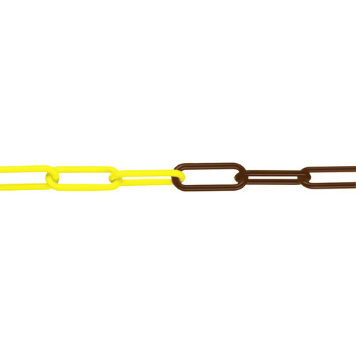 M-DEKO chaîne en nylon - Ø 6 mm - 50 m - jaune/noir 
