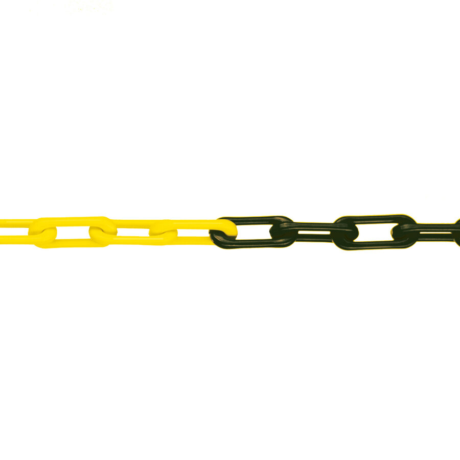 MNK nylon kwaliteitsketting - Ø 6 mm - 25 m - geel/zwart-1