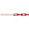 MNK nylon kwaliteitsketting - Ø 6 mm - 25 m - rood/wit